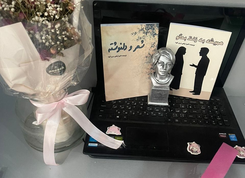 اثری از المیراپناهی درین کبود از نویسندگان انتشارات حوزه مشق