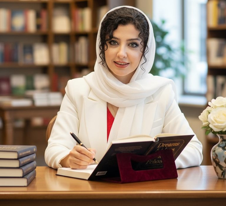 مانارز نماد زن ایرانی است؛ زنی که ایستاده بر قله علم و هنر، با لبخندی آرام و حضوری باشکوه، روایت تازه‌ای از «زن بودن» نوشته است