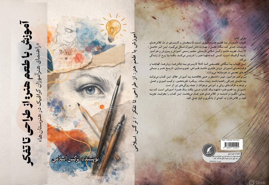 کتاب «آموزش با طعم هنر: از طراحی تا تفکر» توسط انتشارات حوزه مشق منتشر شد